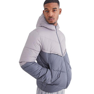 2025 Fashion Wear Heavyweight <b>Jacket</b> Panel Design Two Pockets Custom Street Wear Slim Fit Men's <b>Puffer</b> <b>Jackets</b> OEM Serviced - Product Image 3