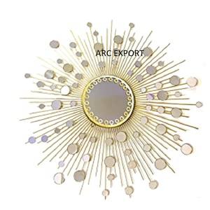 Lujo Color plata decoración pared arte moderno antiguo venta al por mayor decorativo moderno montaje en pared espejo último diseño para la venta - Product Image 4