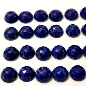 Lapis-lazuli naturel 5 mm rond taille rose - Lapis-lazuli en vrac de qualité supérieure - Product Image 1