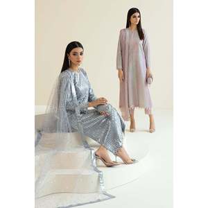 Women's Embroidered <b>Net</b> Suit Set UF-384 - Product Image 4