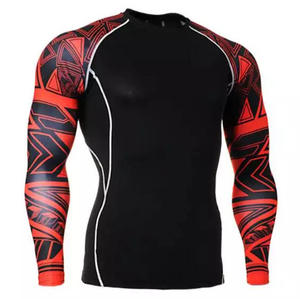 Manches longues Compression à séchage rapide pour hommes BJJ Rush Guard Workout Sports Gym Fighting Wear Rashguard - Product Image 5