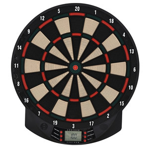 HOMCOM-diana electrónica PP con 6 Dardos y marcador, 44x39. 5X2,2 cm, negro - Product Image 1