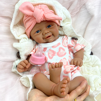 Üreticiye Özel Yumuşak Silikon Tam Vücut Yeniden Doğmuş Bebekler Yıkanabilir Gerçekçi Koyu Tenli 43 cm Vivienne Muneca Kız Çocukları İçin Koleksiyonluk