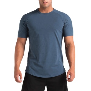 Camiseta Deportiva para Hombre, 100% Algodón, Secado Rápido, para Gimnasio y Entrenamiento, Transpirable, Tejida, Estampada, Ropa Deportiva, Camisetas al por Mayor - Product Image 1