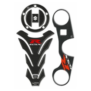 Kit Adesivi Protettivi 3D con Adesivo Serbatoio Compatibile con Suzuki GSX-R 1000 2007-2008 Adesivi Moto - Product Image 1