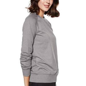 Sudaderas de lana de algodón 100% de alta calidad para mujer, sudaderas personalizadas de manga Regular transpirables de secado rápido para mujer - Product Image 3