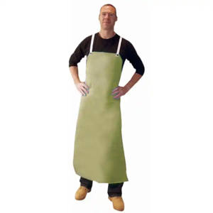 Delantal de soldadura sin mangas de cuero de vaca ignífugo de mejor rendimiento Protección corporal de seguridad industrial para construcción - Product Image 4