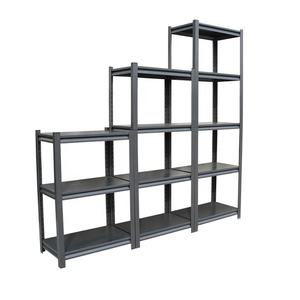 Scaffalatura Metallica su Misura per Garage, Ripiani <span class=keywords><strong>in</strong></span> <span class=keywords><strong>Ferro</strong></span>, <span class=keywords><strong>Scaffali</strong></span> <span class=keywords><strong>in</strong></span> Acciaio per Cucina, Magazzino, Ufficio - Product Image 5