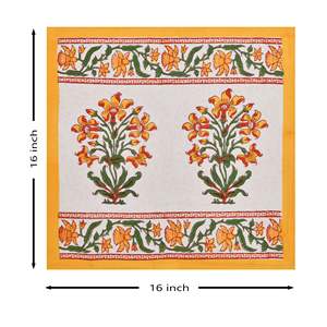 Housse de coussin en coton jaune paisley imprimé bloc Rajasthani fait à la main ensemble de 5 pièces - Product Image 6