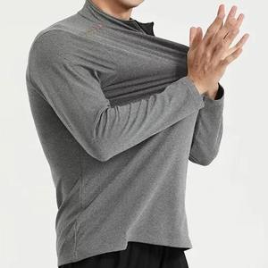 Hot Sale Fitness Athletic Quarter <b>Zip</b> Performance <b>Shirts</b> Quick Dry Long Sleeve Quarter <b>Zip</b> <b>Shirts</b> for Men - Product Image 2