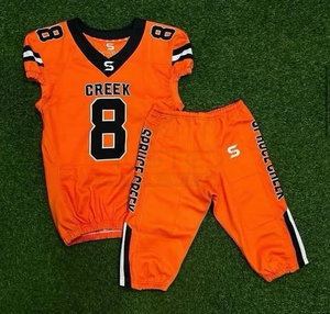 Uniforme de Fútbol Americano con Diseño de Impresión Digital Personalizado de Tendencia, Manga Corta, Secado Rápido, Transpirable, Precio Bajo, Servicio OEM - Product Image 5