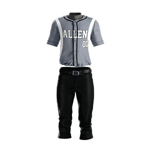 Uniforme de béisbol para hombre, uniforme de béisbol de manga larga con estampado, nuevo diseño, buen precio - Product Image 1