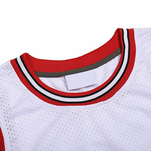 Camiseta de Baloncesto Unisex con Logotipo Personalizado, Suave y Transpirable, Blanca, Opción de Talla Grande, Uniforme de Baloncesto Personalizado, 100% Poliéster, Secado Rápido - Product Image 3