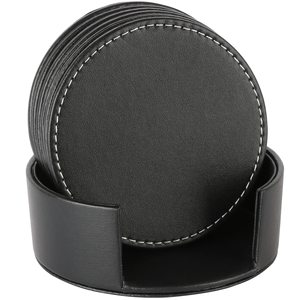 Leather <b>Coaster</b> for Dinning <b>Table</b> Decoration <b>Coaster</b> Sets Leather Pads for Cup Standing <b>Coasters</b> for Gifting - Product Image 6