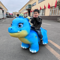 Scooter dinosaure électrique animatronique réaliste pour enfants, pour utilisation en intérieur/extérieur, centre commercial