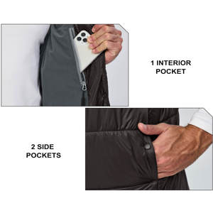 Chaleco acolchado ligero y cálido para hombre, chaqueta sin mangas para exteriores para senderismo, Golf, viaje informal, correr - Product Image 6