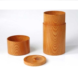 Hard Acacia Wooden <b>Canister</b> Set Cover 1pc <b>Sugar</b> Coffee Tea Storage Jar Home Kitchenware Accessories Wood Dinnerware - Product Image 4