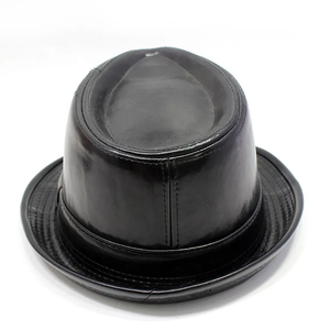 Alta calidad Vintage Explorer Brown al aire libre protector solar vaquero hombres Bush sombrero cuero genuino Casual cuatro estaciones - Product Image 3