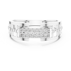 Bague en argent réglable 14K avec bijoux de mode en pierre de cristal - Product Image 4