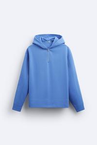Media cremallera estilo hombres usan sudaderas con capucha cálidas último estilo manga larga excelente calidad adultos usan sudaderas con capucha - Product Image 4