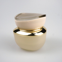 Flacons pompe cylindriques personnalisés pour lotion, sérum, crème visage, pots de crème 50g, ensemble d'emballages cosmétiques de luxe en verre, flacons de soin de la peau de luxe