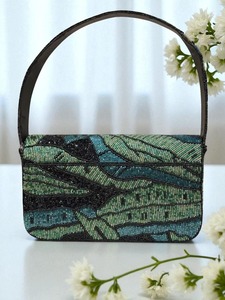 สินค้ามาใหม่ HUSSAIN CRAFTS กระเป๋าคลัทช์สะพายข้างสำหรับผู้หญิง ดีไซน์หรูหรา ประดับลูกปัดหลากสี ใช้ได้ทุกวัน สายสะพายปรับได้ - Product Image 3