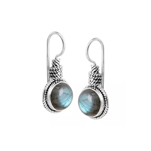 Elegant Blue Flash Labradorite Gemstone <b>Earrings</b> Wholesale Lot 925 Sterling Silver Natural Labradorite Handmade <b>Earring</b> Jewelry - Product Image 5