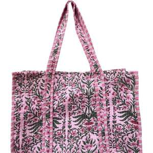 Grand sac fourre-tout en coton décontracté pour femmes cousu à la main Quilting broderie florale décoration couleur unie sac à provisions à bandoulière - Product Image 1