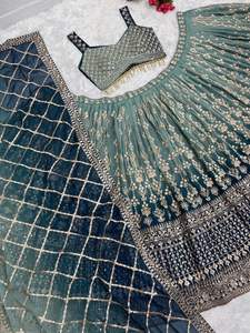 ชุดแต่งกายสำหรับงานเลี้ยงและงานแต่งงานผ้าบางมีคุณภาพสูงผ้าจอร์เจียแบบปักสำหรับงานเลี้ยงและงานแต่งงาน - Product Image 5