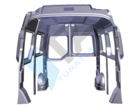 Ensemble de garniture intérieure en plastique ABS, NV400 Master Movano LHD conduite à gauche L2H2 avec canal d'air, toit en tissu recouvert de plafond