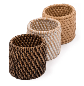 Wholesale Rattan Napkin Ring Christmas <b>Wedding</b> Table Napkin Decoration Rings Manufacture Lowest Price - Product Image 3