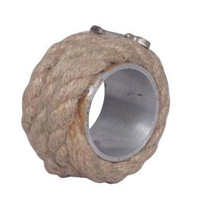 ALFOMBRAS NAPKIN ANILLO COLOR NATURAL Servilleteros redondos hechos a mano para bodas, fiestas, restaurantes/hoteles, servilletero surtido - Product Image 4