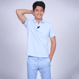 เสื้อโปโลผู้ชายขายดีใน2025เสื้อ95% คอปกเสื้อโปโลแบบมีโครงสร้างทำจากโพลีเอสเตอร์5% สแปนเด็กซ์ถักนิตติ้งชุดกอล์ฟเวียดนาม - Product Image 1