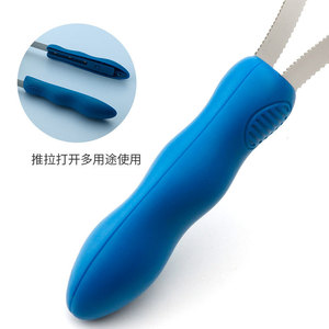 Raspador de sudor de caballo dentado de acero inoxidable, cepillo de caballo de Metal, herramienta de aseo, suministros de limpieza equina - Product Image 4