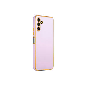 Coque de protection arrière pour Samsung Galaxy A04S, texture ASMA Bark, en silicone souple, matériau PC, élégante, couleur Lila - Product Image 1