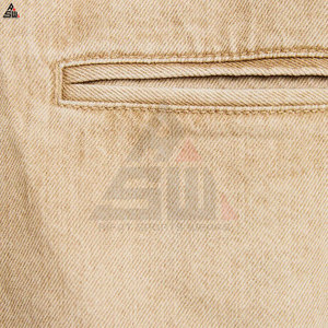 แจ็กเก็ตผ้าฝ้าย100% สำหรับผู้ชายสไตล์ลำลองสีพื้นด้านหน้าปรับแต่งโลโก้ระบายอากาศน้ำหนักเบาบาง - Product Image 2