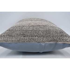 Gray Kilim Patchwork Wool <b>Pillow</b> Luxury Vintage Square 20x28 Inch Decorative Cushion Portable Home Woven Fabric for Christmas - Product Image 5