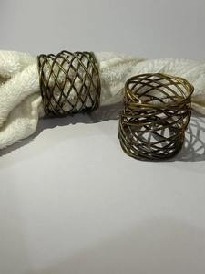 Anillos de Servilleta Redondos de Latón de Calidad Excepcional con Acabado Plateado Antiguo para Servilletas y Pañuelos, Personalización Disponible, Faizacraft - Product Image 3