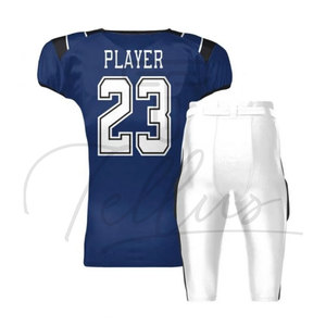 Uniforme de Fútbol Americano para Adultos, Camiseta de Manga Corta Estampada, 100% Poliéster, Conjunto de Uniforme de Fútbol para Equipos, Tallas Grandes - Product Image 4