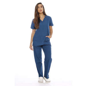 Uniforme médical personnalisé 2026, tenue de médecin, combinaison de travail confortable et extensible, vêtements d'hôpital fabriqués au Pakistan - Product Image 1