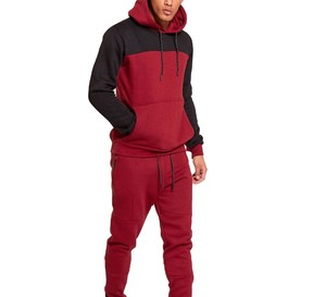 Training Jogging Wear Tracksuit for Men Custom Logo Zipper Set Men's Wholesale Polyester Cotton Sportswear Tracksuit Custom Men - Product Image 2