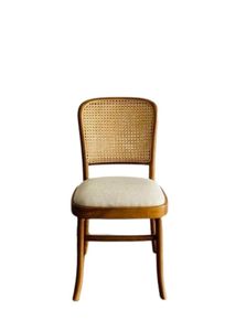 Sillas de comedor de madera de teca y ratán con asientos de espuma gruesa y suave a un precio económico. - Product Image 2