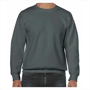 Sudadera Unisex de Invierno, Cuello Redondo, Color Sólido, Hombros Caídos, Estilo Holgado, Informal, Personalizada, de Algodón y Felpa con Bolsillo - Product Image 2