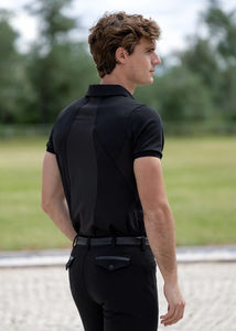 Camisa Ecuestre Profesional de Manga Larga para Hombre, Capa Base Ligera, Transpirable y Elástica, Ropa de Equitación, Camisas OEM - Product Image 5