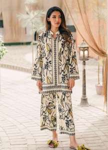 Famoso diseñador damas ropa de invierno kameez shalwar Lenin/Tela de agarre trajes de estilo pakistaní para mujeres digital impreso Lenin - Product Image 2