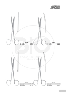 Ciseaux de pansement professionnels disséquant des ciseaux chirurgicaux d'opération en acier inoxydable médical émoussé pointu avec marque privée - Product Image 3