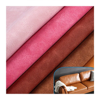 PU Vegan Microfibre Synthétique Faux Textile Cuir Matériel Imitation Protéine Cuir Tissu Pour Vêtements