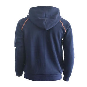 Vente en gros 400gsm sweats à capuche en molleton surdimensionné zippé logo personnalisé anti-rétrécissement imperméable Streetwear polyester/coton mélangé - Product Image 3