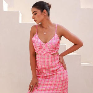 Traditional Women's Summer Floor-Length 100% Cotton Long Sleeve V-neck A-Line Ruffles Formal Vintage Natural Waist <b>Dress</b> - Product Image 1