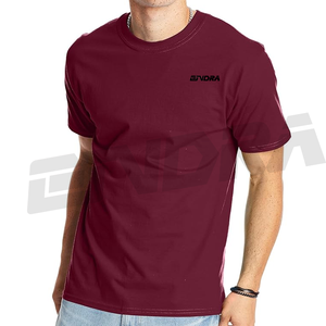T-shirt de sport uni de haute qualité pour hommes haut en coton à manches courtes de couleur unie Logo brodé personnalisé vêtements de sport de fitness en gros - Product Image 1